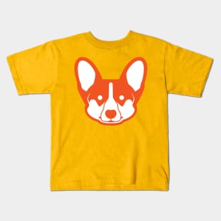 Corgi (Bright Orange) Kids T-Shirt